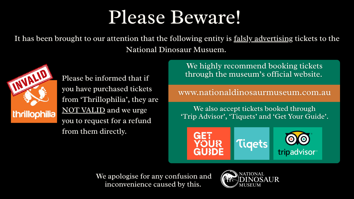 Warning about false advertising of museum tickets by Thrillophilia.